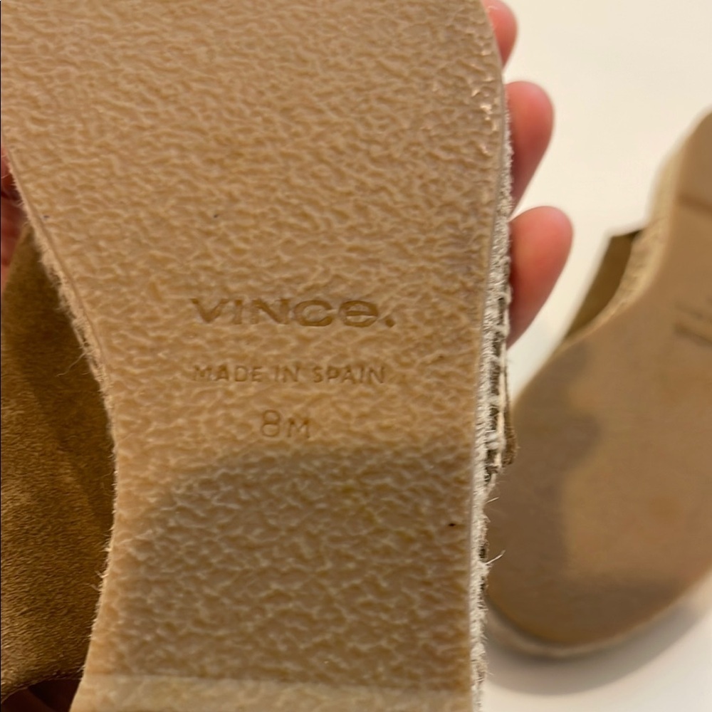 Vince Brown Linton Espadrille Slingback Shoes with Jute Sole - Picture 7 of 8